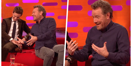 WATCH: Bryan Cranston was in flying form on The Graham Norton Show