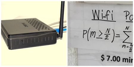 You’d need to be a maths genius to work out this ridiculous Wi-Fi password