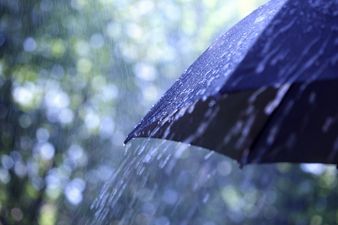 Met Éireann has issued a rainfall warning for three counties