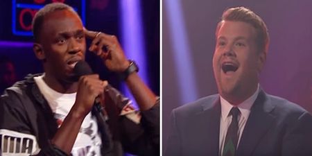 WATCH: Usain Bolt absolutely destroys James Corden in this great rap battle