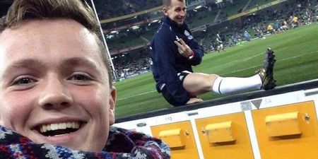 PIC: Nigel Owens proves he’s a champion with lovely gesture to young Irish rugby fan