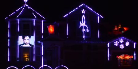 WATCH: Christmas lights have never been cooler than this stunning tribute to Prince