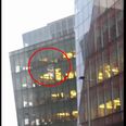 WATCH: A window blew away from Facebook HQ in Dublin during Storm Barbara this afternoon