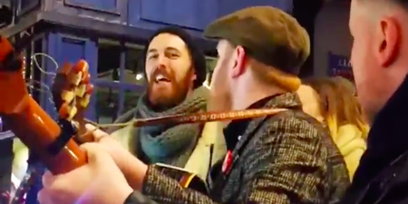WATCH: Incredible footage of Gavin James, Hozier and more singing ‘Fairytale Of New York’ on Grafton St