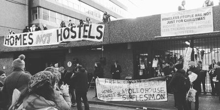 REPORTS: Apollo House residents leaving the building on Thursday morning