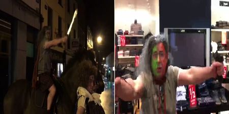 WATCH: Menswear store in Sligo goes all out with Braveheart promo for January sales
