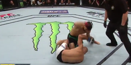 WATCH: UFC legend BJ Penn was violently dispatched in UFC main event this morning
