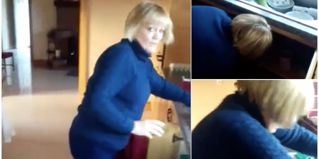 WATCH: Galway man confuses the crap out of his mother with leaking sink prank