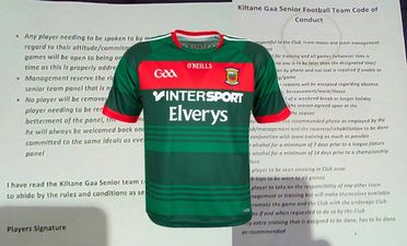 PIC: Another GAA club ‘player contract’ has surfaced, this one is from Mayo