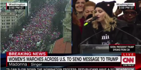 WATCH: CNN airs Madonna’s foul-mouthed speech at today’s Women’s March