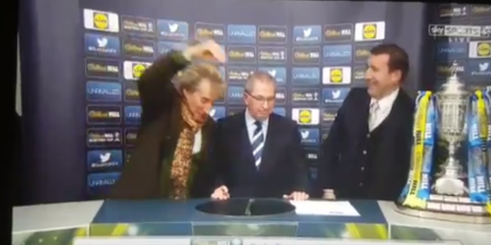 WATCH: Rod Stewart’s theatrical behaviour spiced up the Scottish Cup fifth round draw