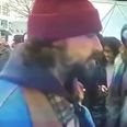 WATCH: Shia LaBeouf repeatedly roars in the face of Donald Trump supporter at live stream project in New York
