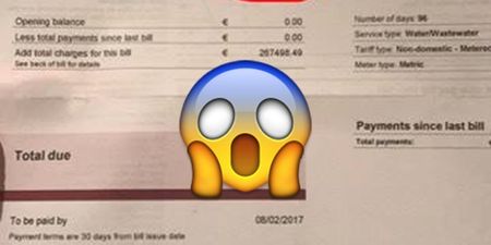 PIC: This size of this Irish Water bill almost caused a heart attack in Leitrim