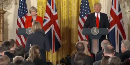 WATCH: People are praising a BBC journalist for her blunt questions to Theresa May and Donald Trump