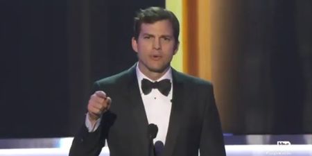 WATCH: Ashton Kutcher’s “everyone in airports that belong in my America” speech at the SAG Awards