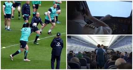 WATCH: Irish rugby fans loved the Aer Lingus Captain’s clever announcement on the flight to Edinburgh