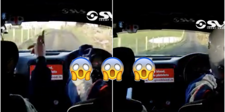 WATCH: Irish rally drivers produce brilliant profanity-laced exchange after near crash in Galway