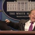 WATCH: Melissa McCarthy returns to SNL to angrily answer questions as Sean Spicer