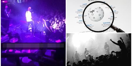 PICS: This guy used a genius Wikipedia trick to blag his way into the VIP section of a concert