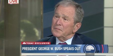 WATCH: Even George W. Bush thinks Trump has made a mistake in attacking the press