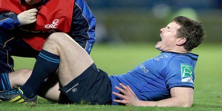 PICS: The knee injury Brian O’Driscoll picked up skiing will make you squirm uncomfortably