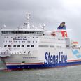 Stena Line ferry waits for Irish passengers travelling home to vote following UK train delays