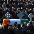 ‘Amhrán na bhFiann’ was played and sung at the grave of Martin McGuinness and it was something special
