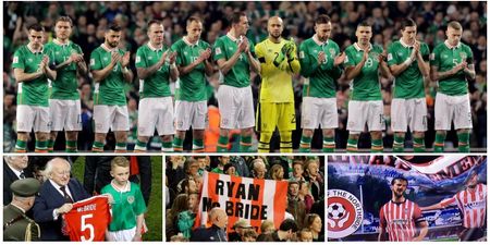 James McClean leads amazing Aviva Stadium tributes to Ryan McBride