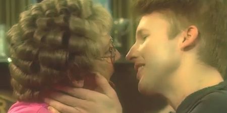Fifty Shades Of Brown? James Blunt locks lips with Ireland’s Favourite Mammy
