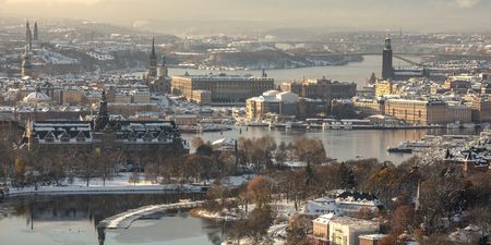 A vehicle has driven into pedestrians in the Swedish capital of Stockholm