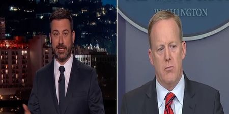 WATCH: Jimmy Kimmel went to town on Sean Spicer after his inflammatory Hitler comments