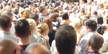 VIDEO: Minute’s silence in Manchester ends with a spontaneous rendition of an Oasis classic