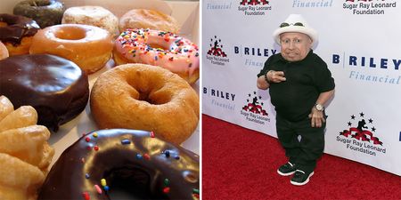 PIC: Do you know how many donuts tall you are? Verne Troyer does