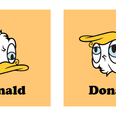 If you turn one Donald upside down, you get the OTHER Donald