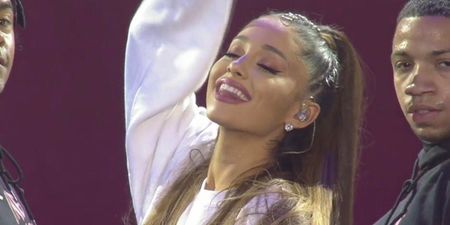 Ariana Grande returns to the stage at #OneLoveManchester to give incredible, admirable performance