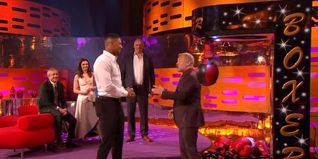 It’s official… Anthony Joshua hits much harder than Graham Norton