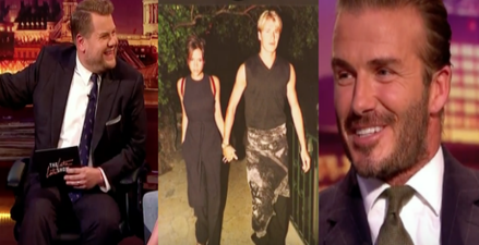 WATCH: James Corden takes the piss out of David Beckham’s most dodgy fashion moments