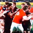 WATCH: Peter O’Mahony steps up for his Lions teammates, takes on three separate Crusaders at once