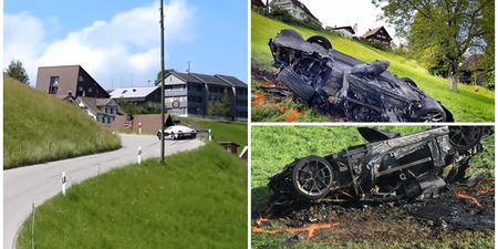 WATCH: Footage has surfaced of Richard Hammond’s frightening crash in the Swiss Mountains