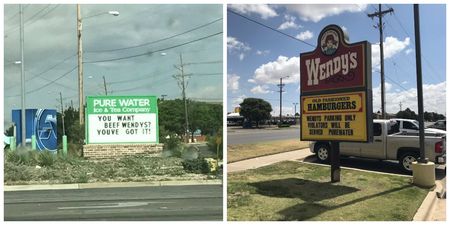 PICS: These two fast-food restaurants had a war-of-words with their signs