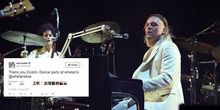WATCH: Arcade Fire played a secret gig in Dublin last night and it looked the business