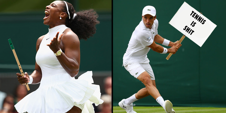 PICS: Replacing the racket with random objects makes Wimbledon far more entertaining