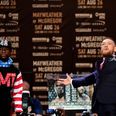Did you spot the not-very-subtle message in McGregor’s suit at the press conference?
