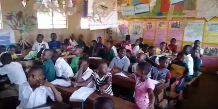 WATCH: Ugandan schoolchildren belt out a Damien Dempsey classic