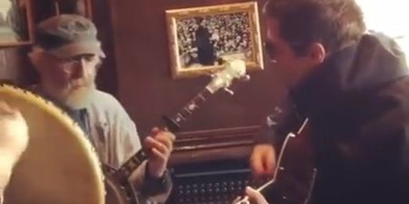 WATCH: Liam Gallagher joins in on an epic jam session in an Irish pub