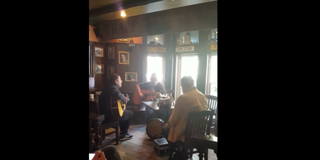 WATCH: Liam Gallagher’s first play of brand new song ‘When I’m in Need’ in that epic Irish pub jam