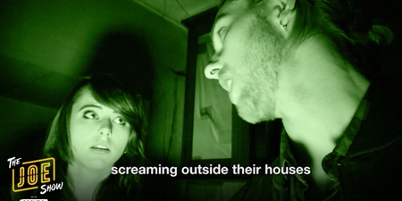 WATCH: Man takes first date to a haunted house