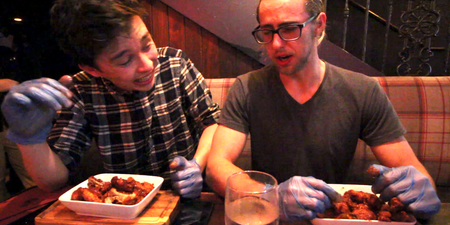 WATCH: Two men attempt Ireland’s hottest chicken wings and it doesn’t end well
