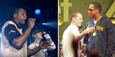 Jay-Z paid a very special tribute to Chester Bennington as he closed his V Festival set