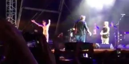 One of Electric Picnic’s biggest acts dealt with this streaker in the best possible way